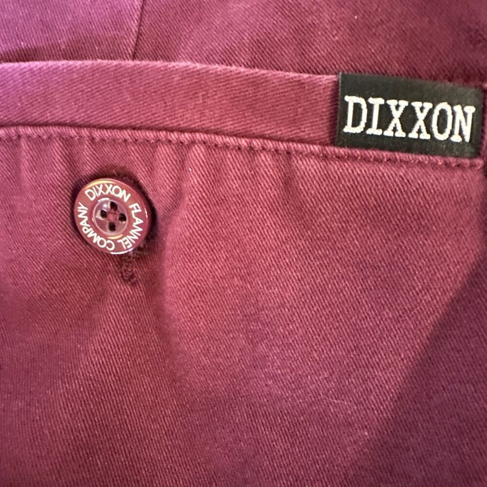 Dixxon D Flexx Merlot Chino Mens 38x32 Pants Maroon